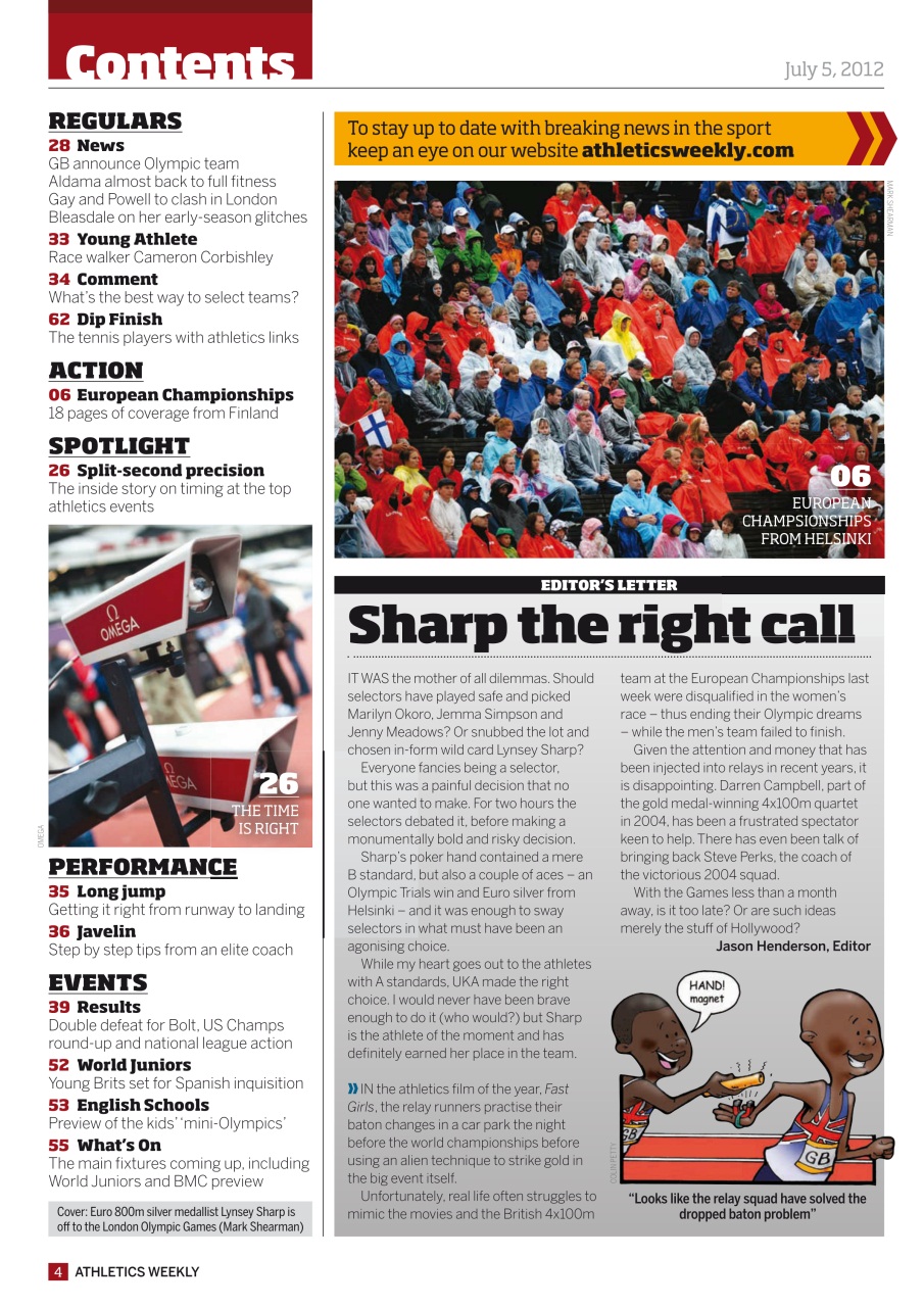 AW – Athletics Weekly Magazine Preview Pages
