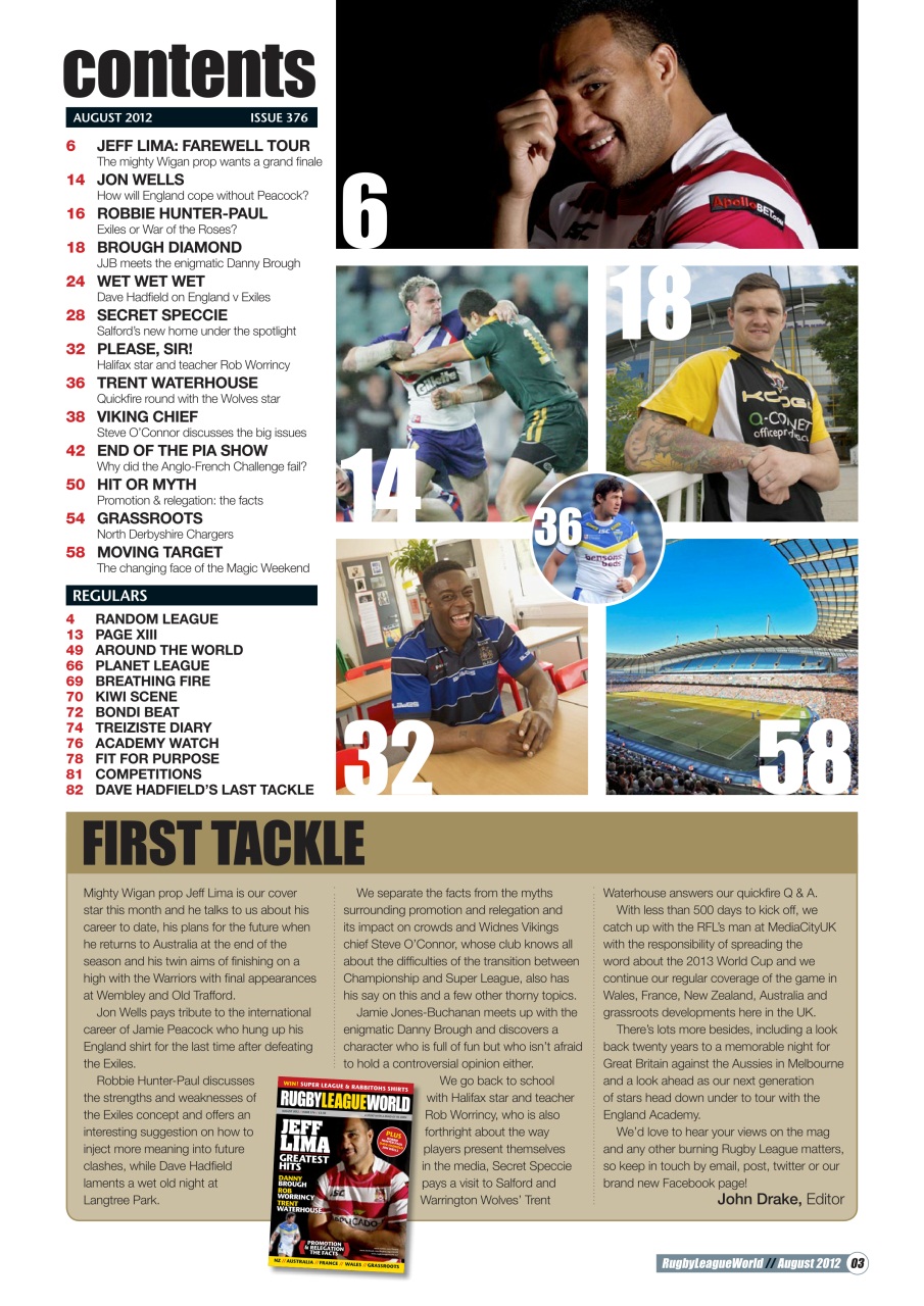 Rugby League World Preview Pages