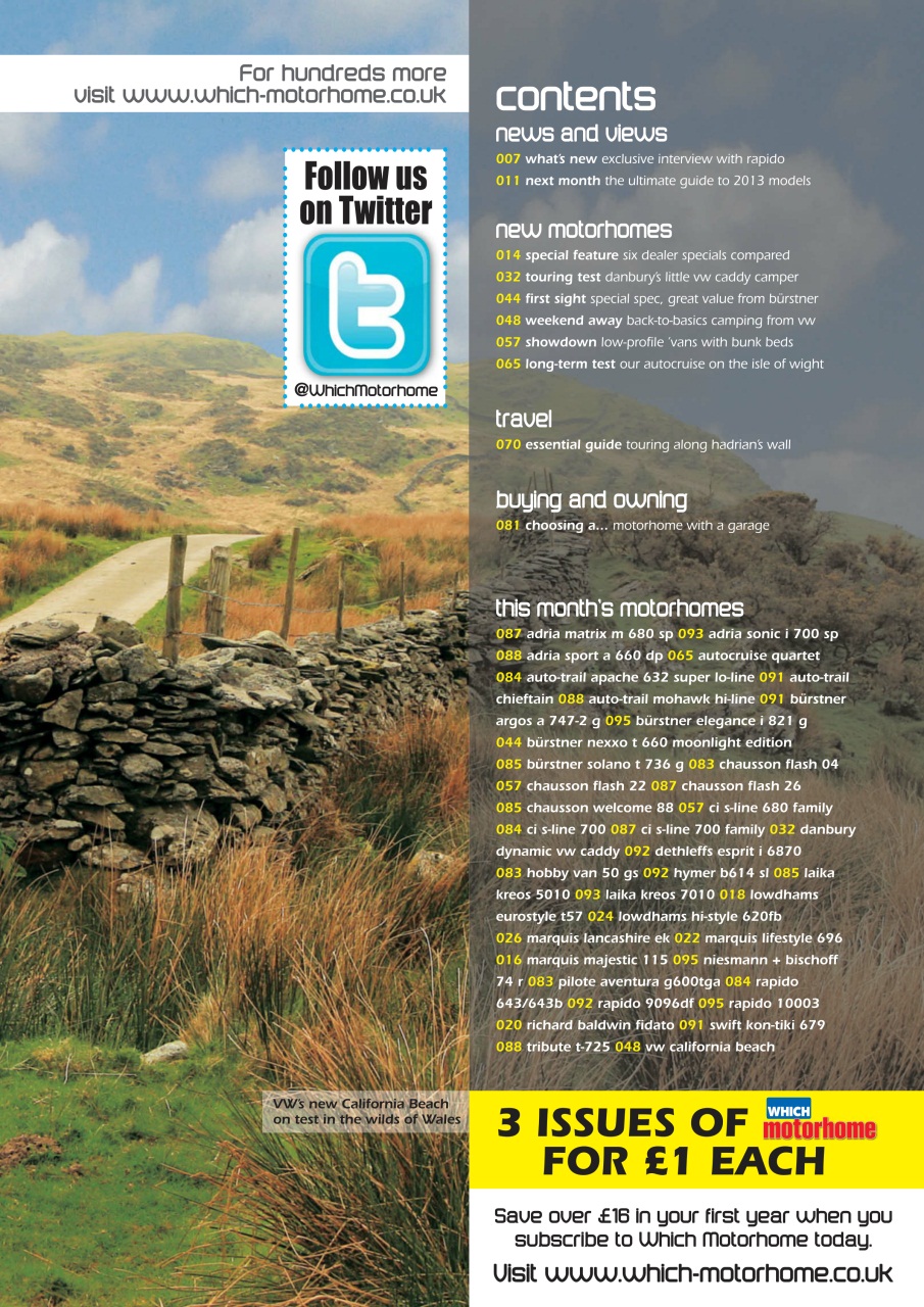 What Motorhome magazine Preview Pages