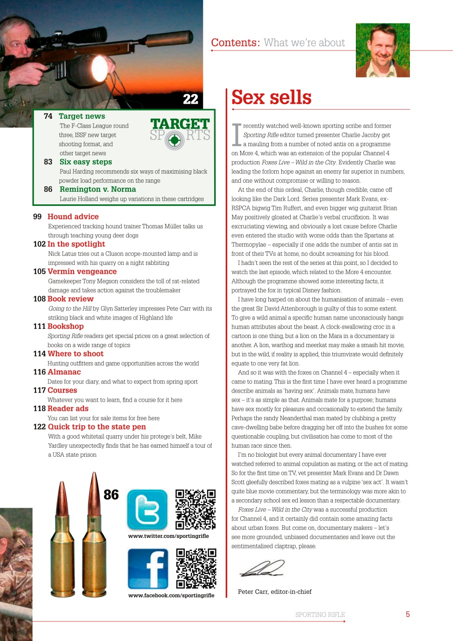 Sporting Rifle Preview Pages