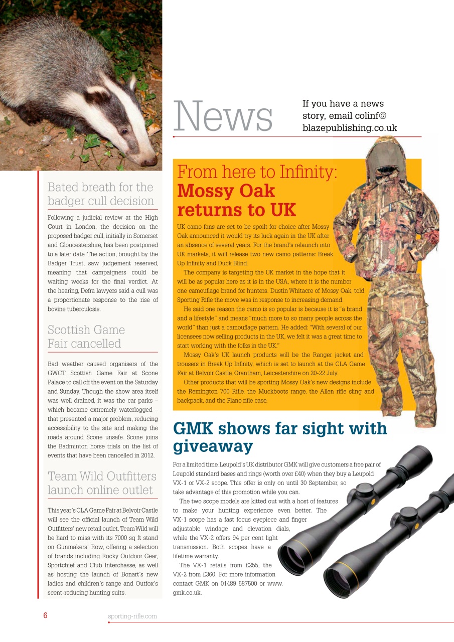 Sporting Rifle Preview Pages