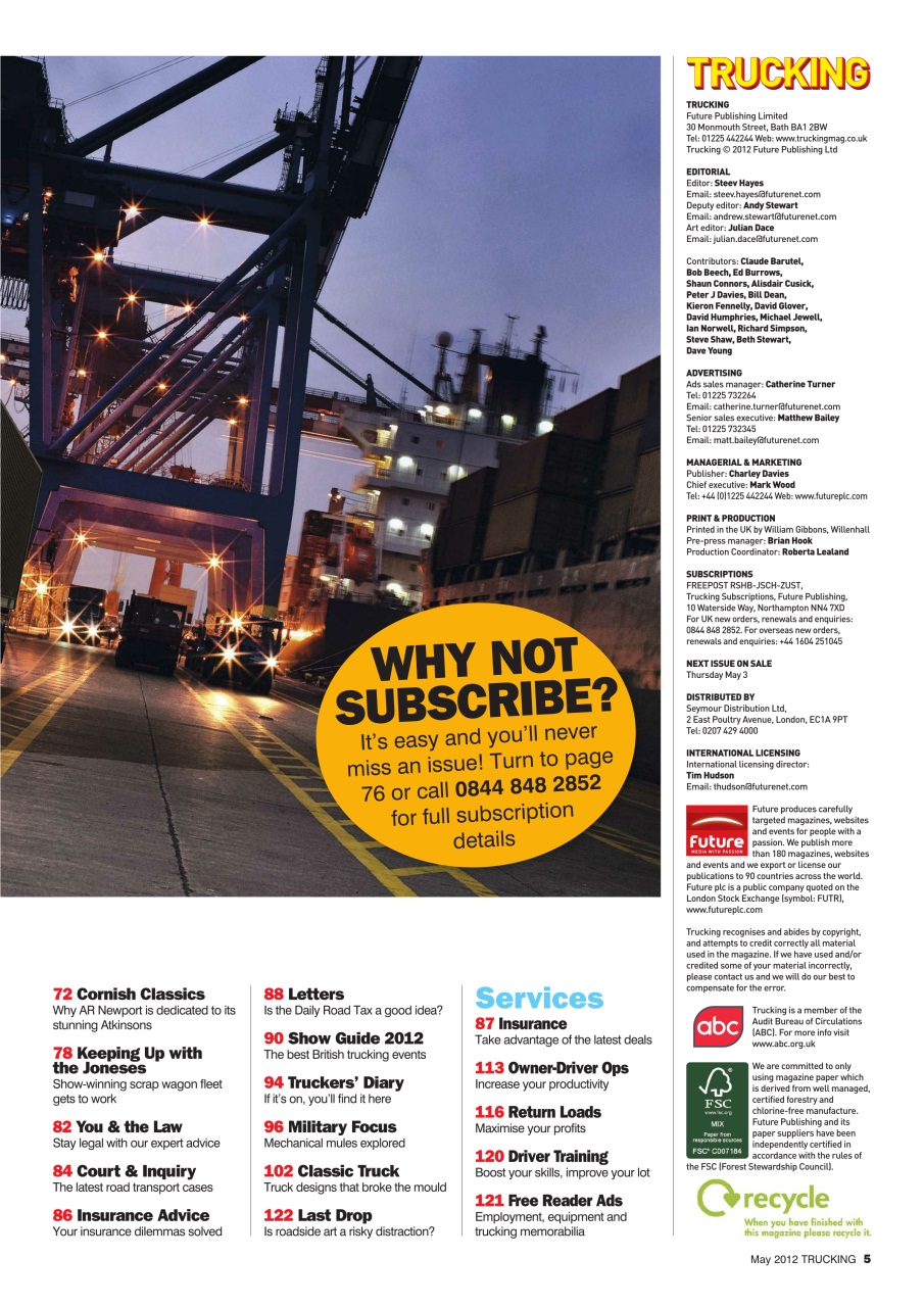 Trucking Magazine Preview Pages