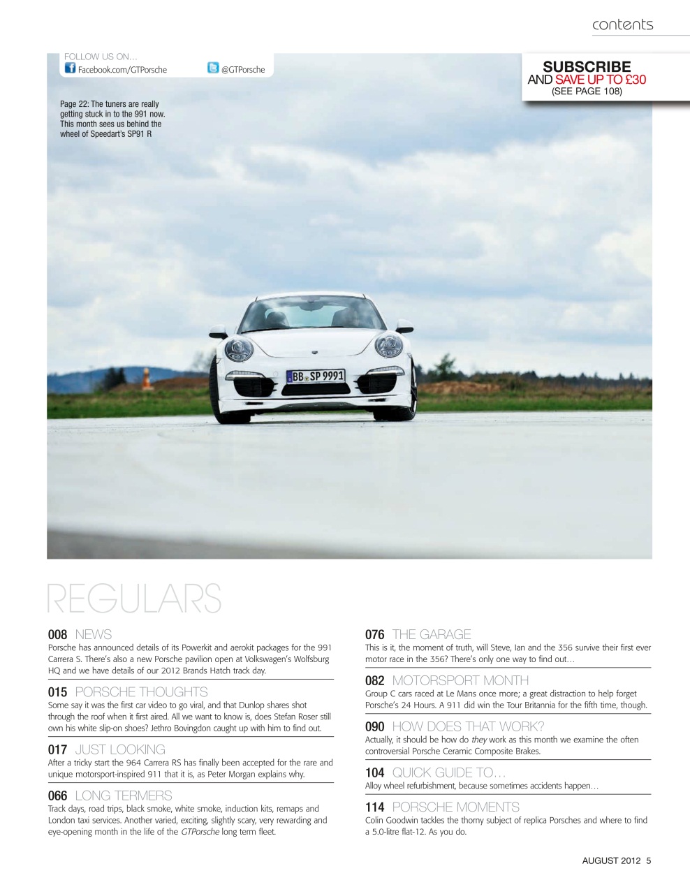GT Porsche Preview Pages