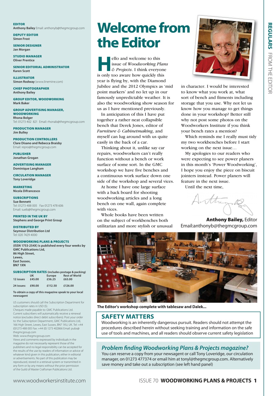 Woodworking Crafts Magazine Preview Pages