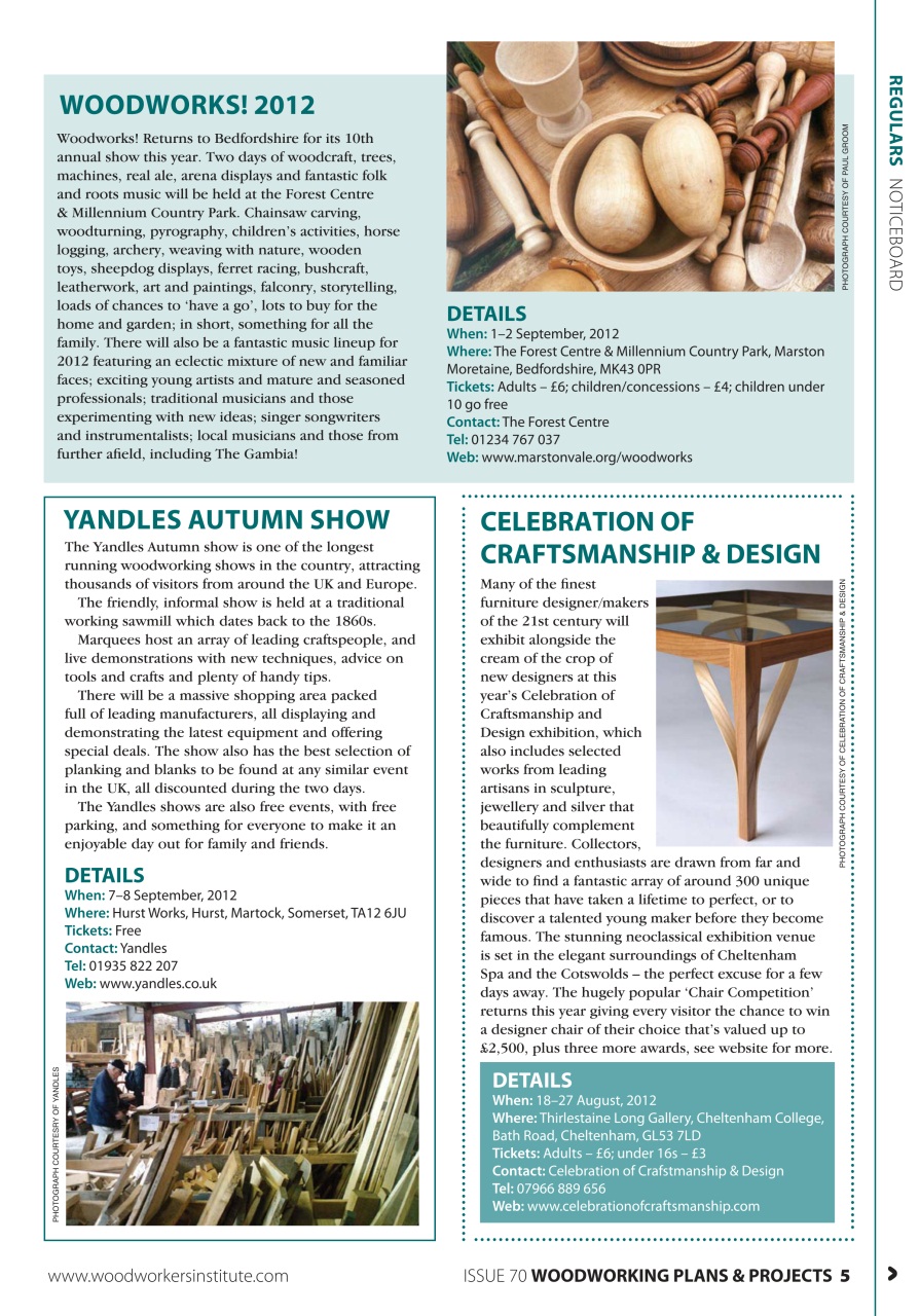 Woodworking Crafts Magazine Preview Pages