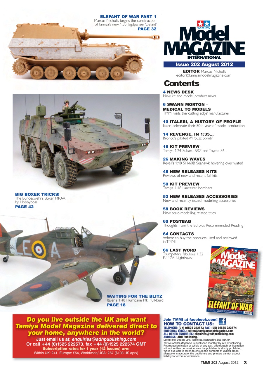 Tamiya Model Magazine Preview Pages