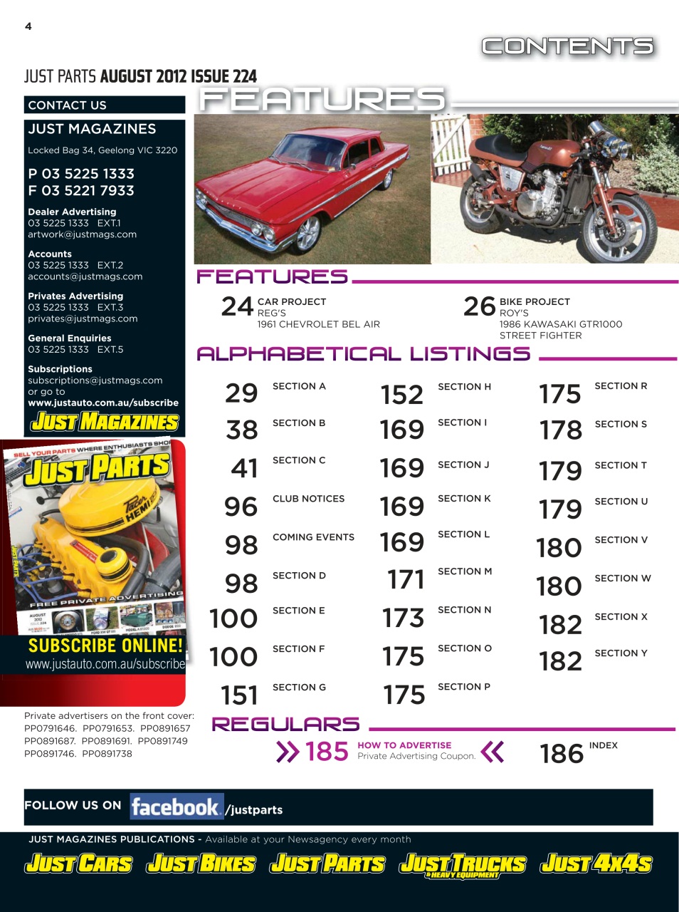 JUST PARTS Preview Pages