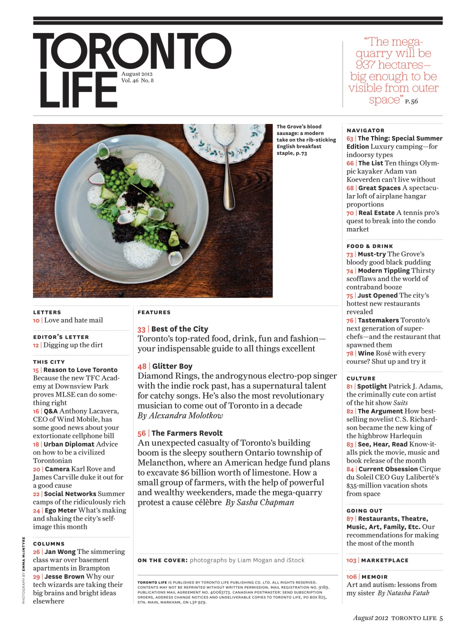 Toronto Life Preview Pages