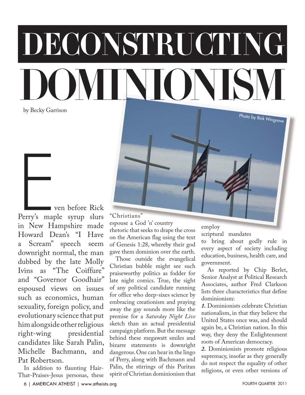 American Atheist Preview Pages