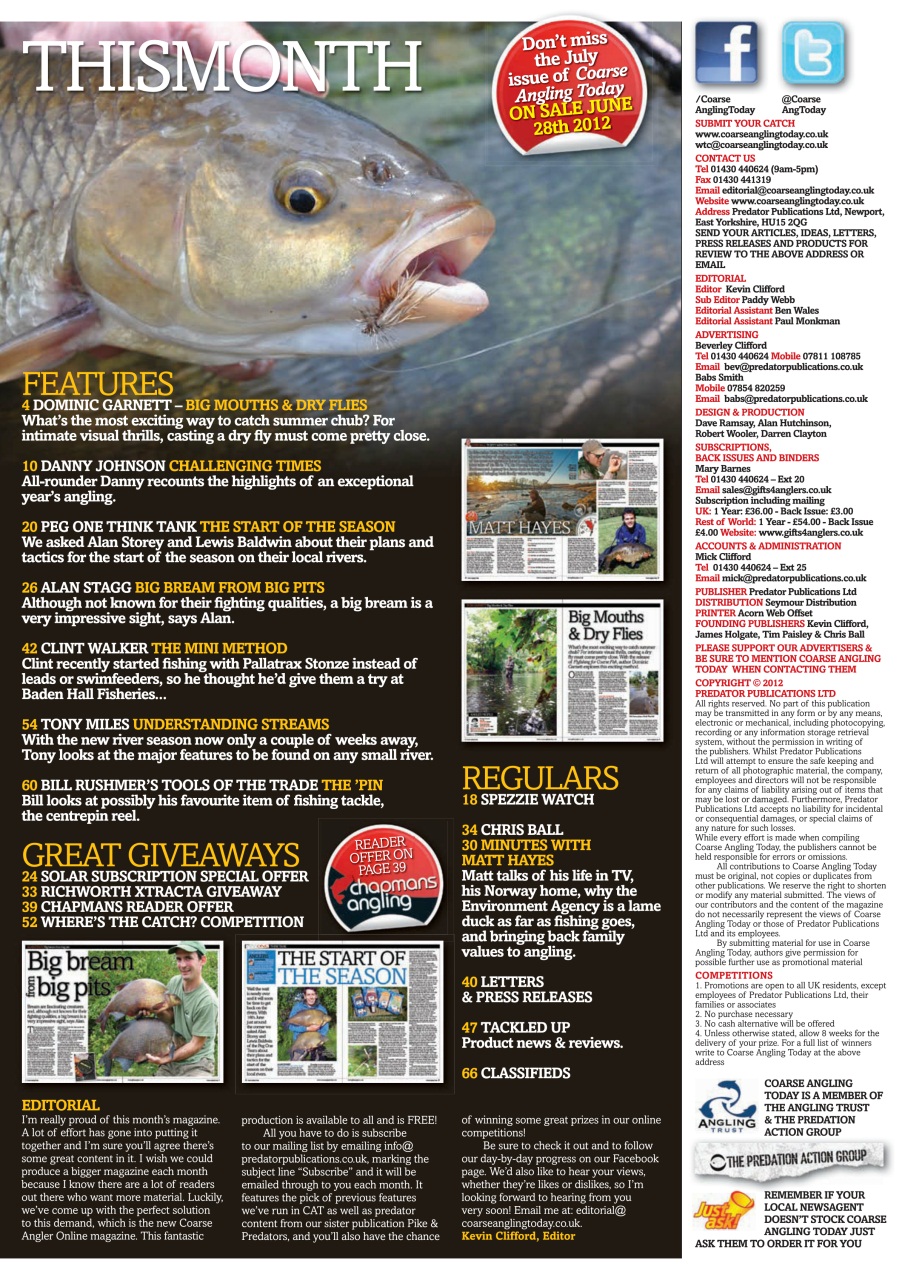 Coarse Angling Today Preview Pages