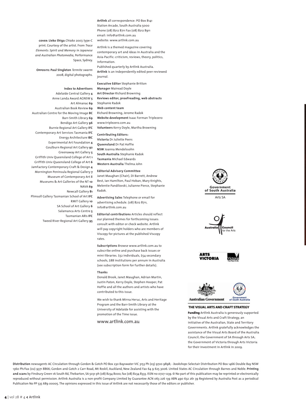 Artlink Magazine Preview Pages