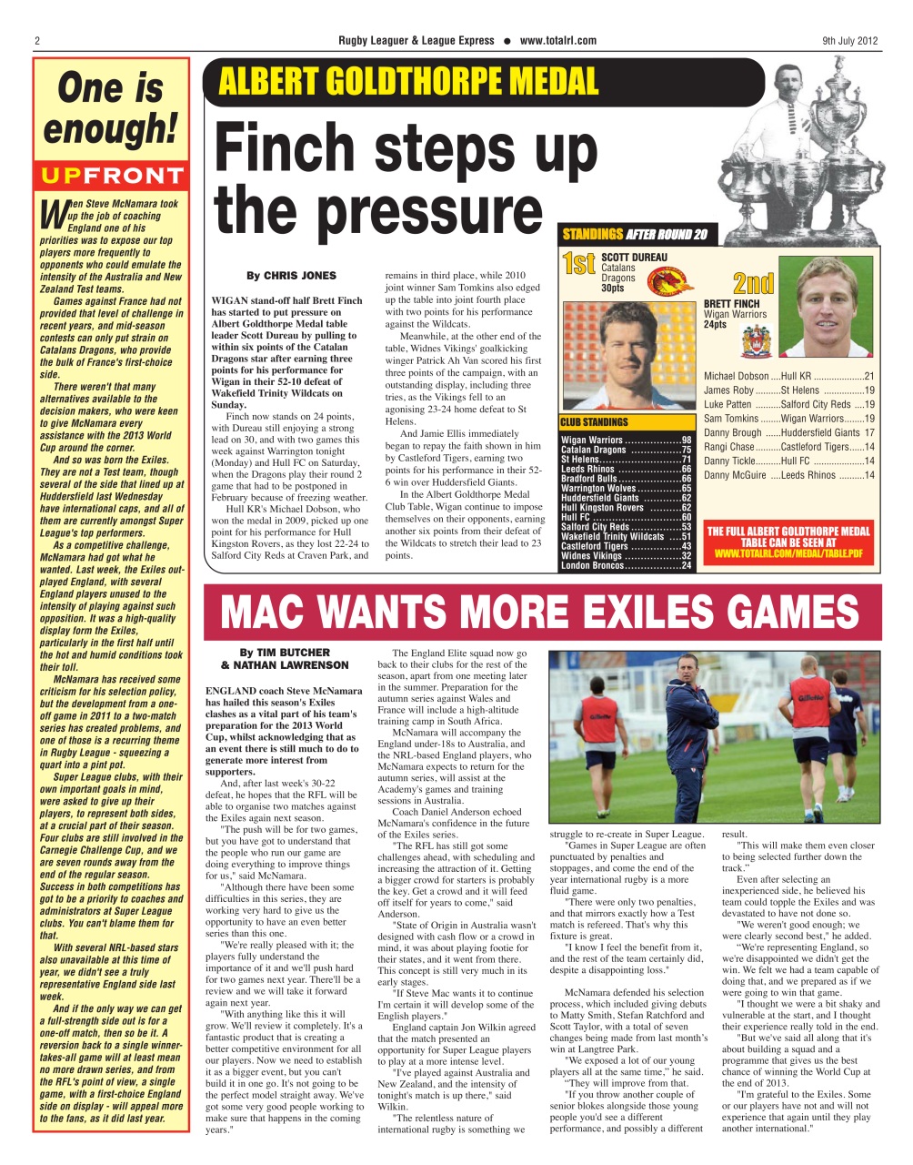 League Express Preview Pages