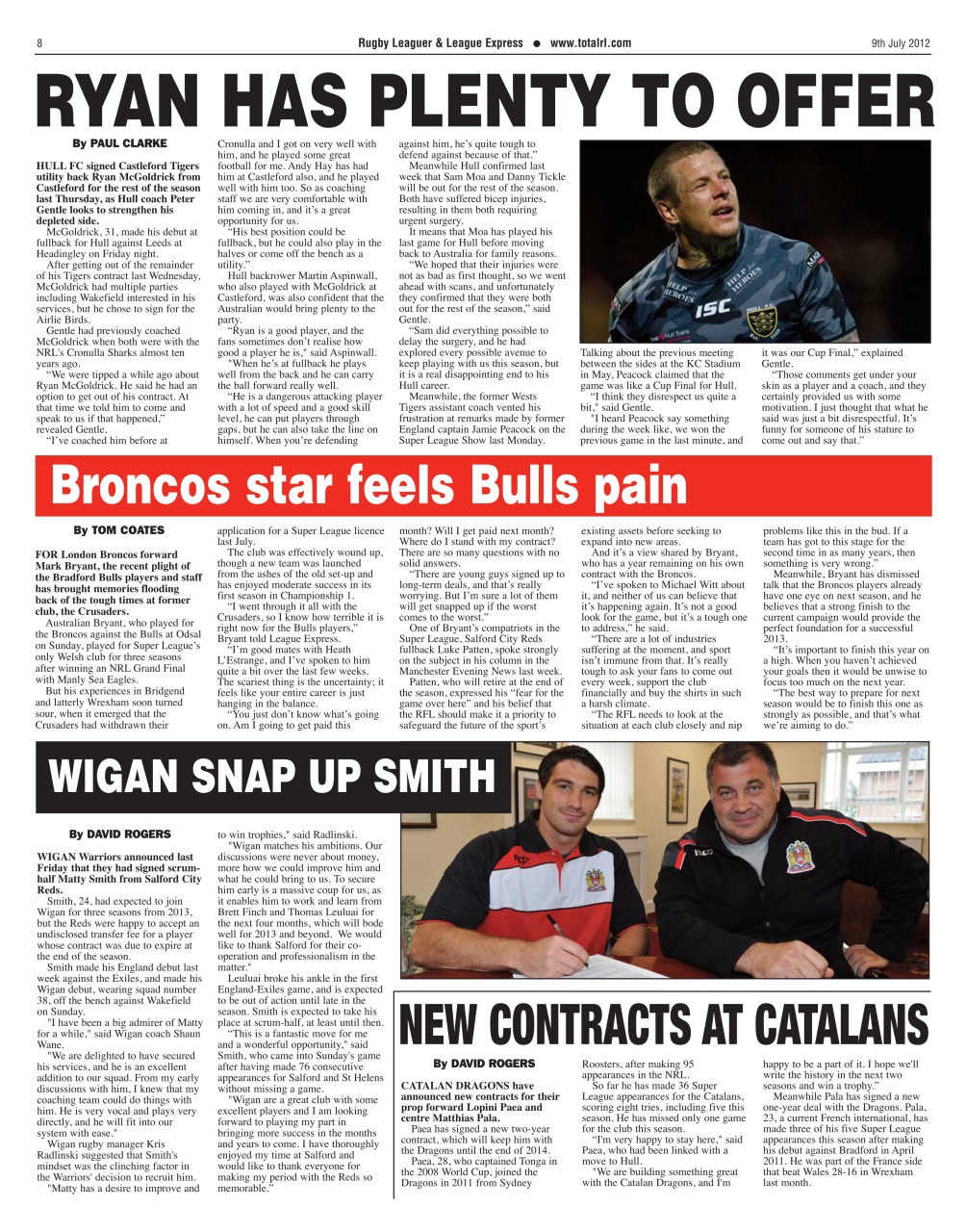 League Express Preview Pages