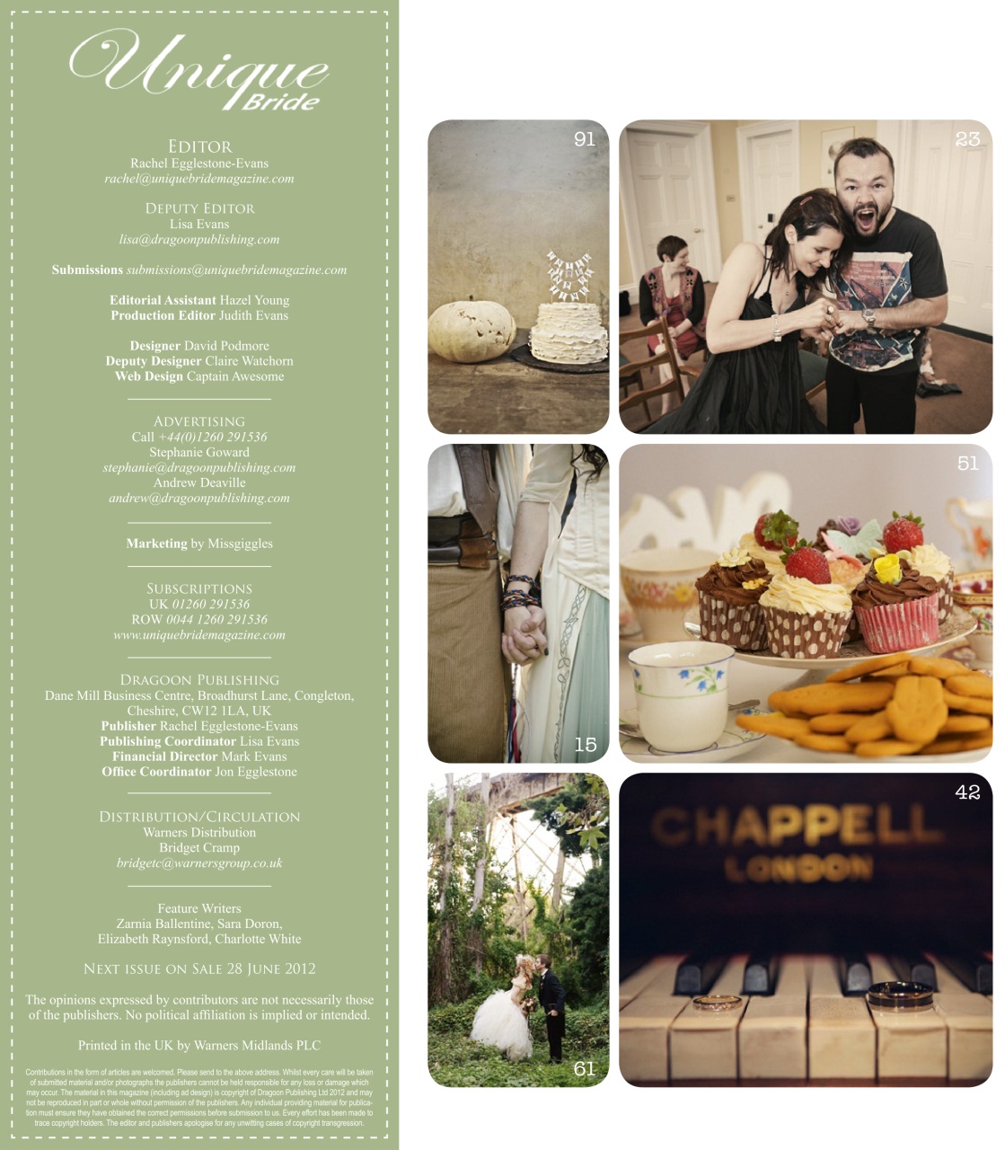 Unique Bride Preview Pages