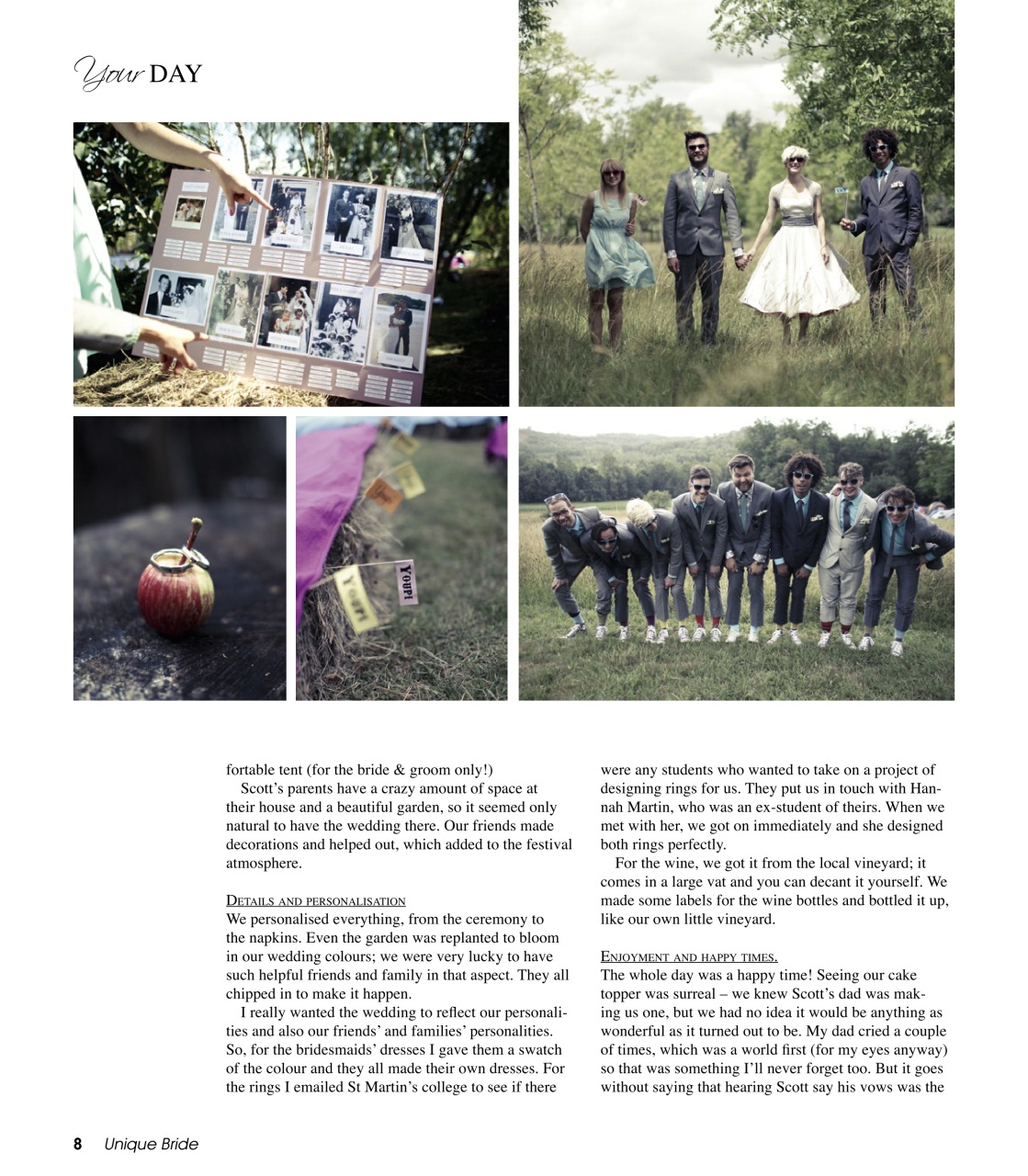 Unique Bride Preview Pages