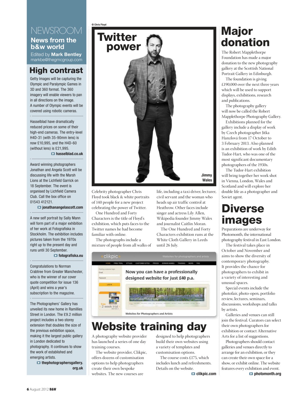 Black+White Photography Preview Pages