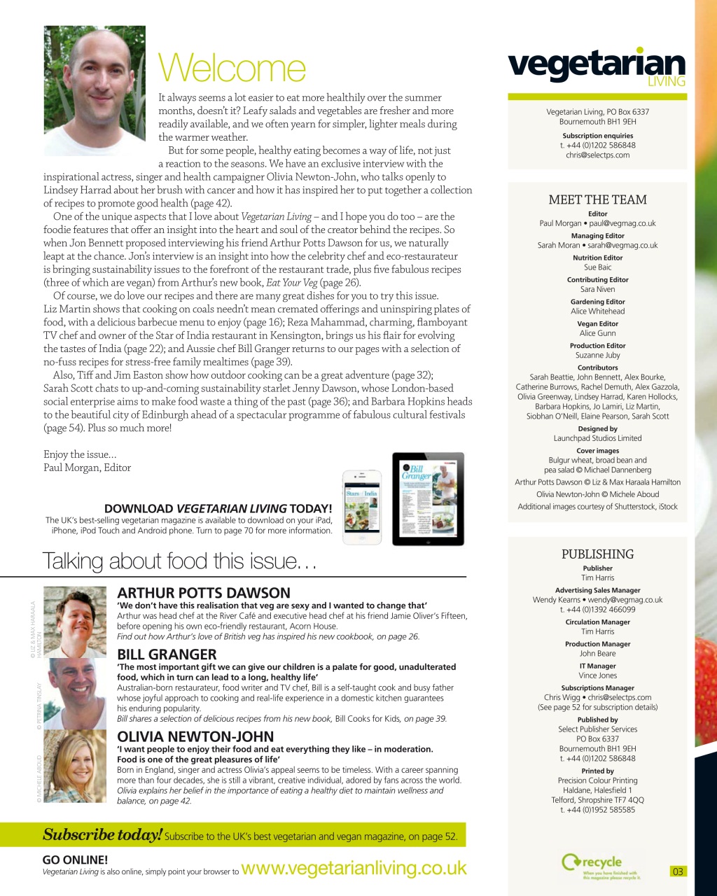 Vegetarian Living Preview Pages