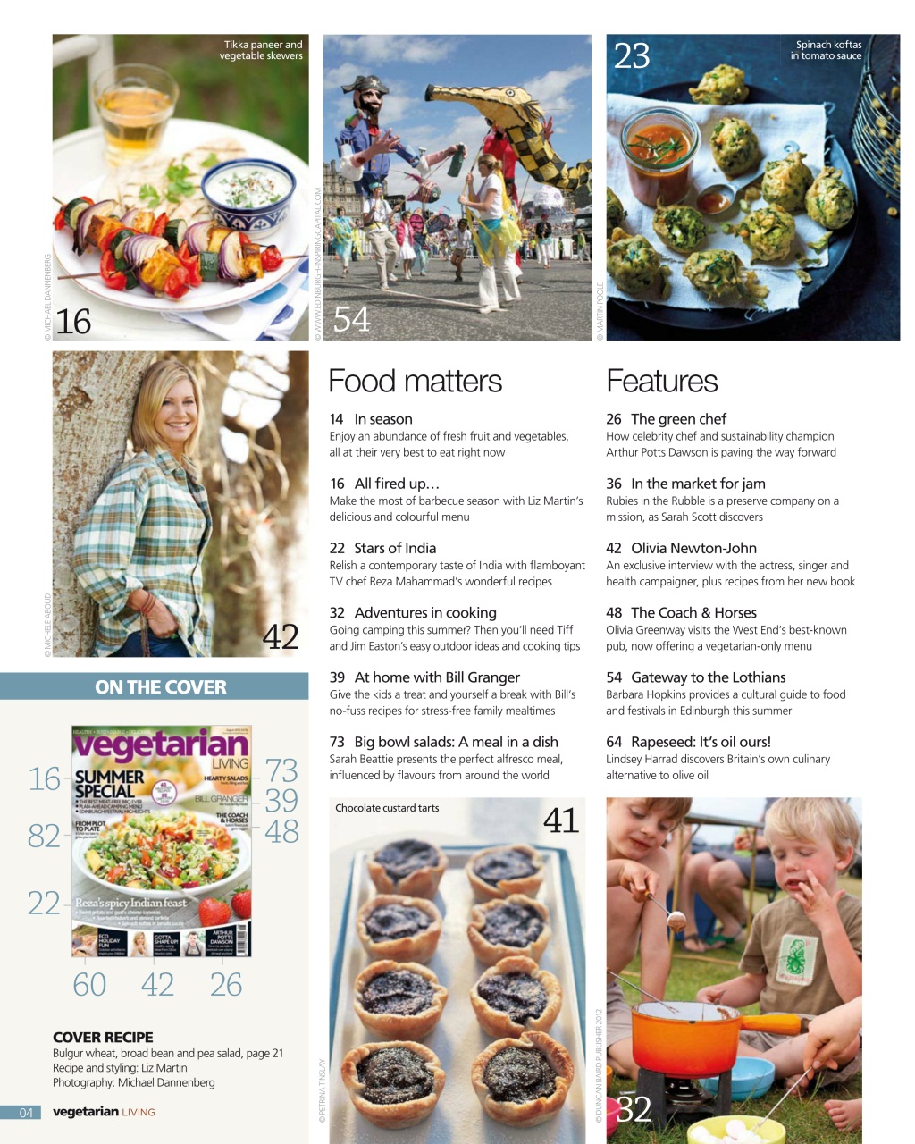 Vegetarian Living Preview Pages