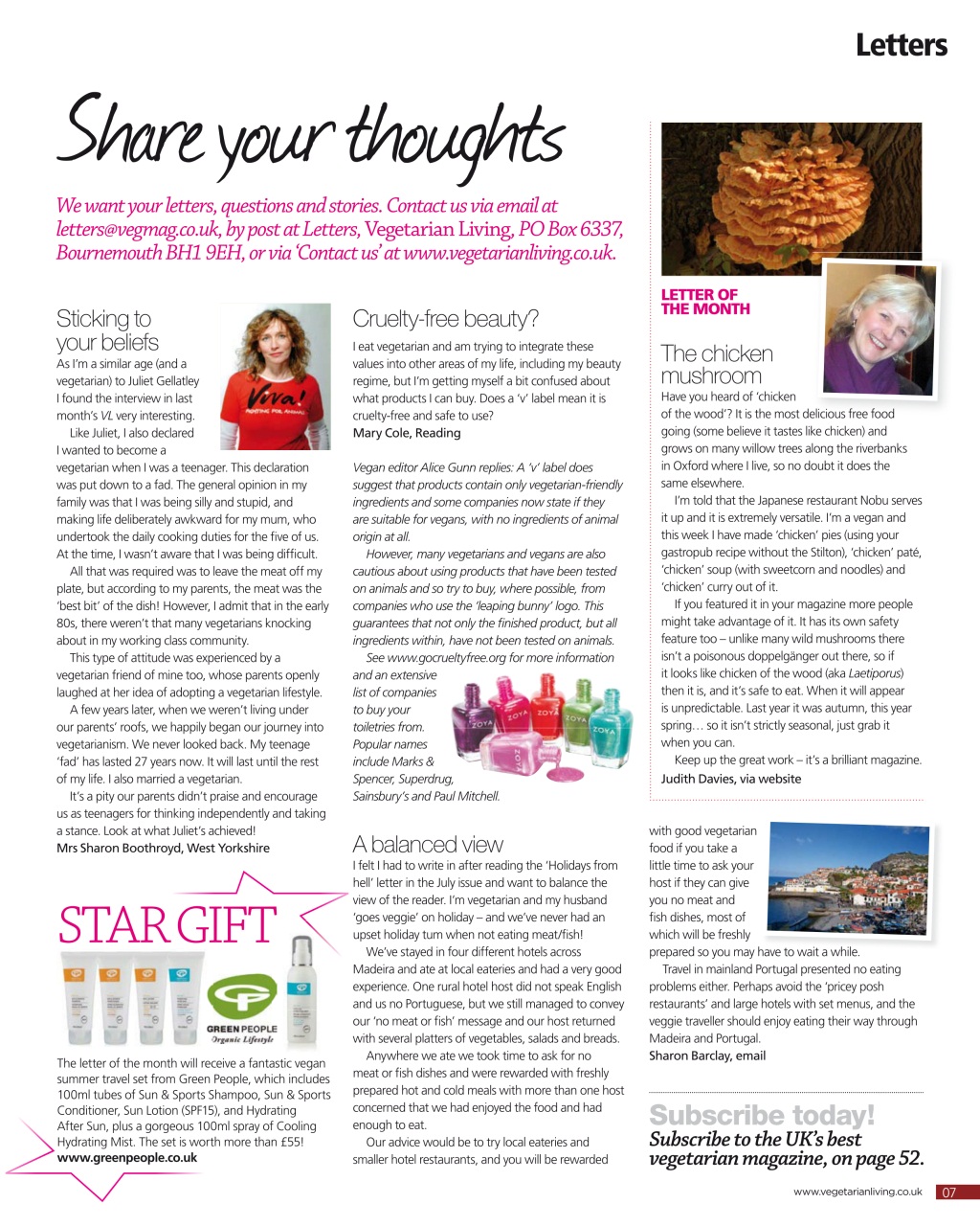 Vegetarian Living Preview Pages