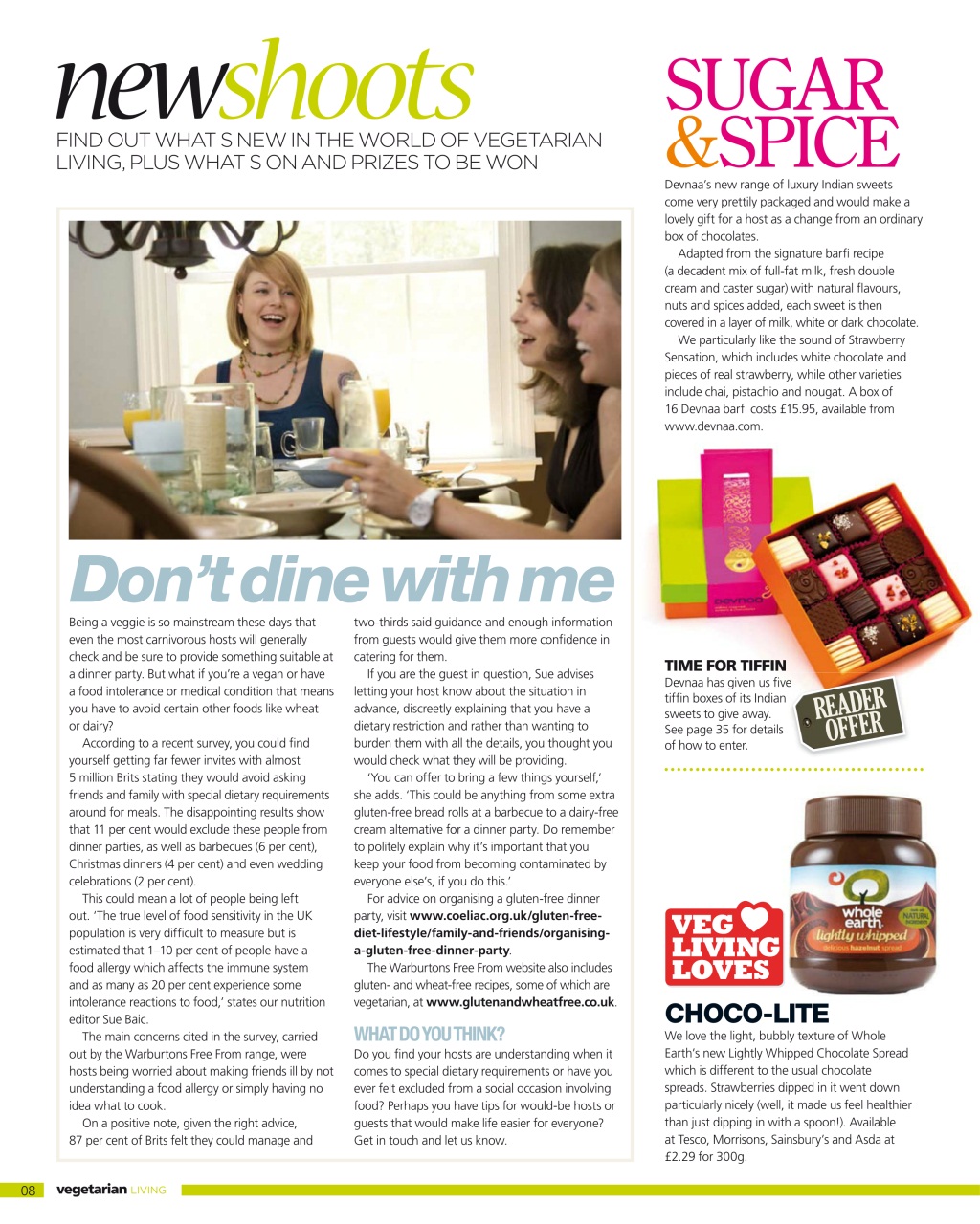 Vegetarian Living Preview Pages