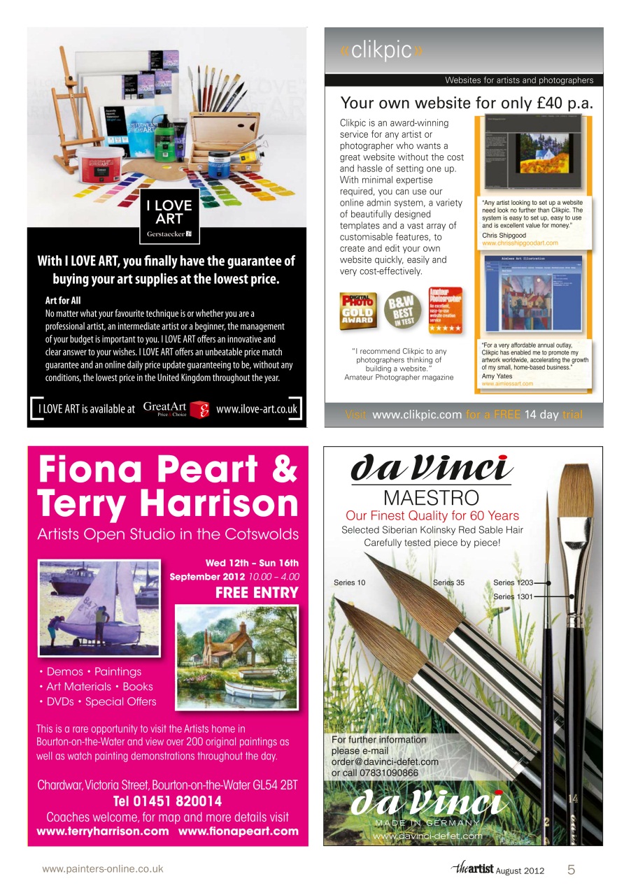 The Artist Preview Pages