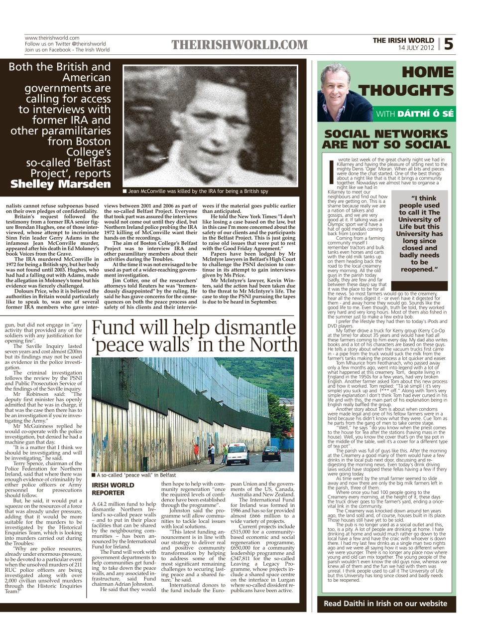 Irish World Preview Pages