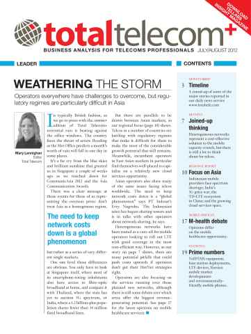 Total Telecom issue Total Telecom + July-Aug 2012