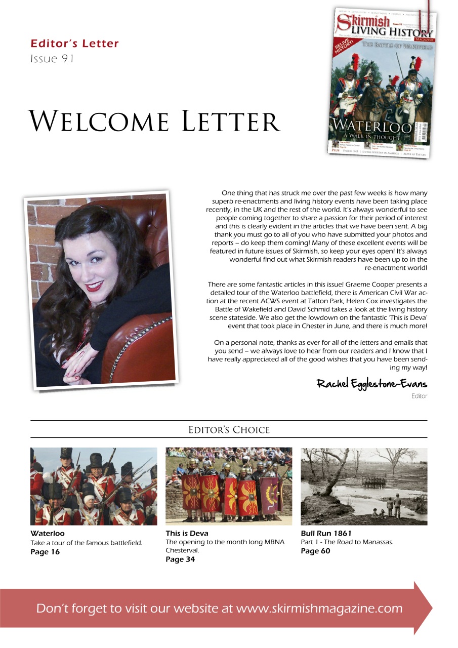 Skirmish Living History Preview Pages