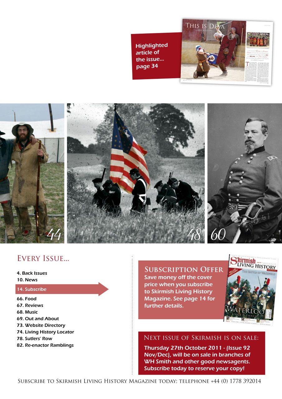 Skirmish Living History Preview Pages