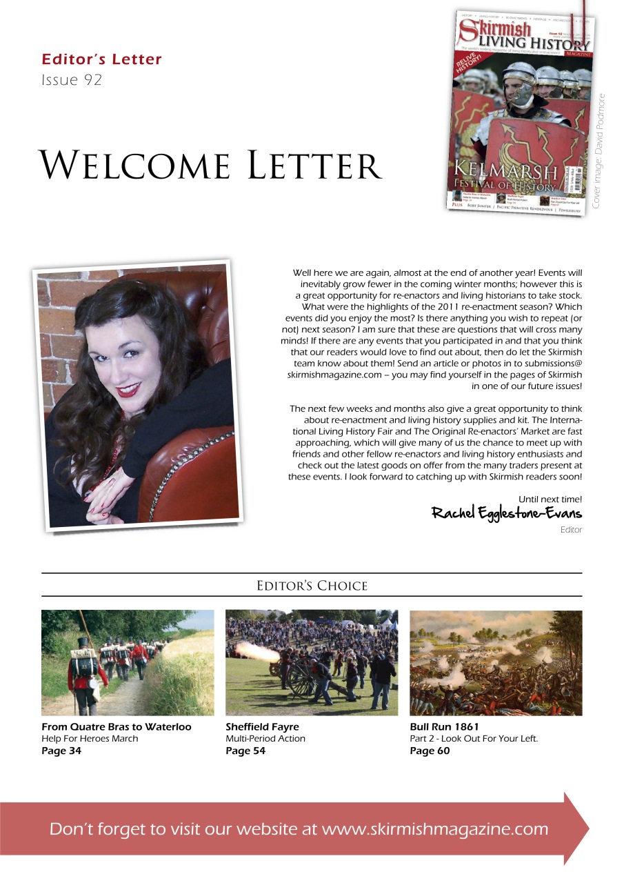 Skirmish Living History Preview Pages