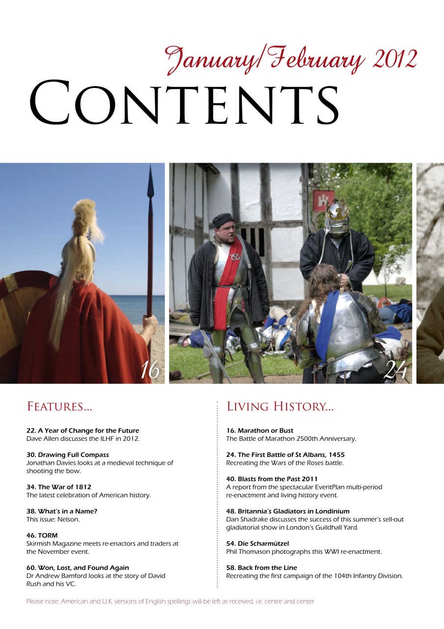 Skirmish Living History Preview Pages