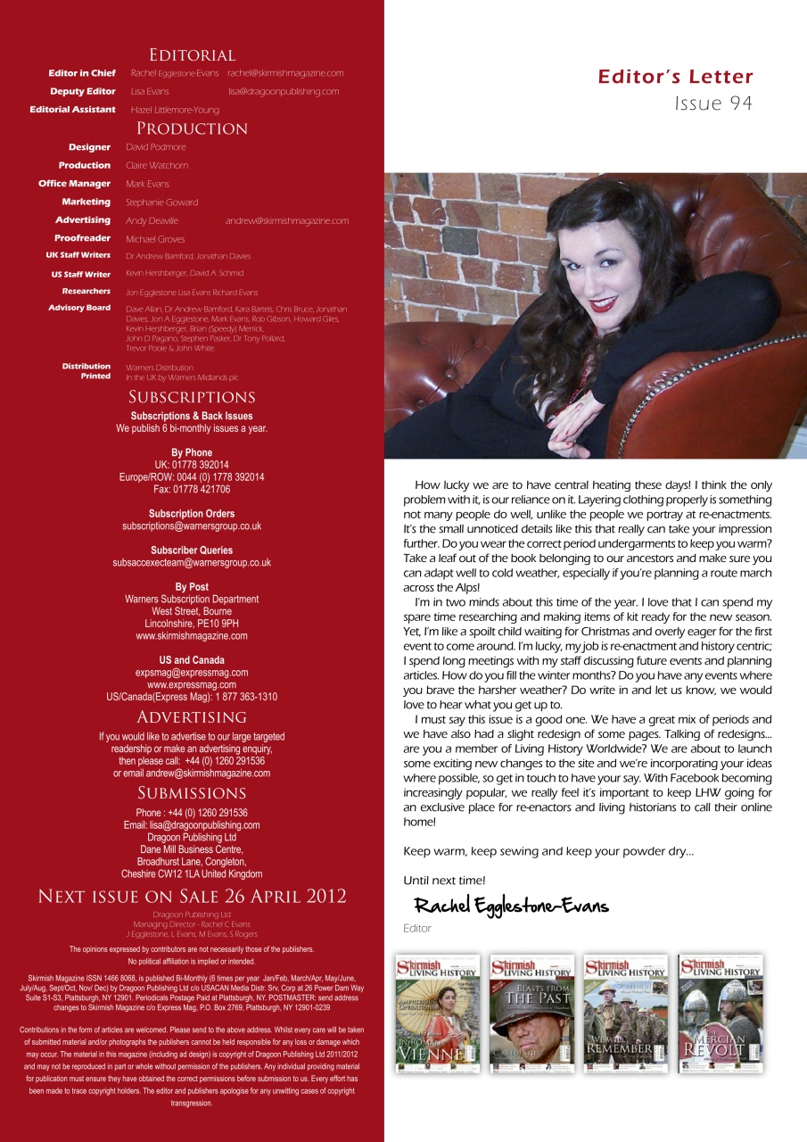 Skirmish Living History Preview Pages