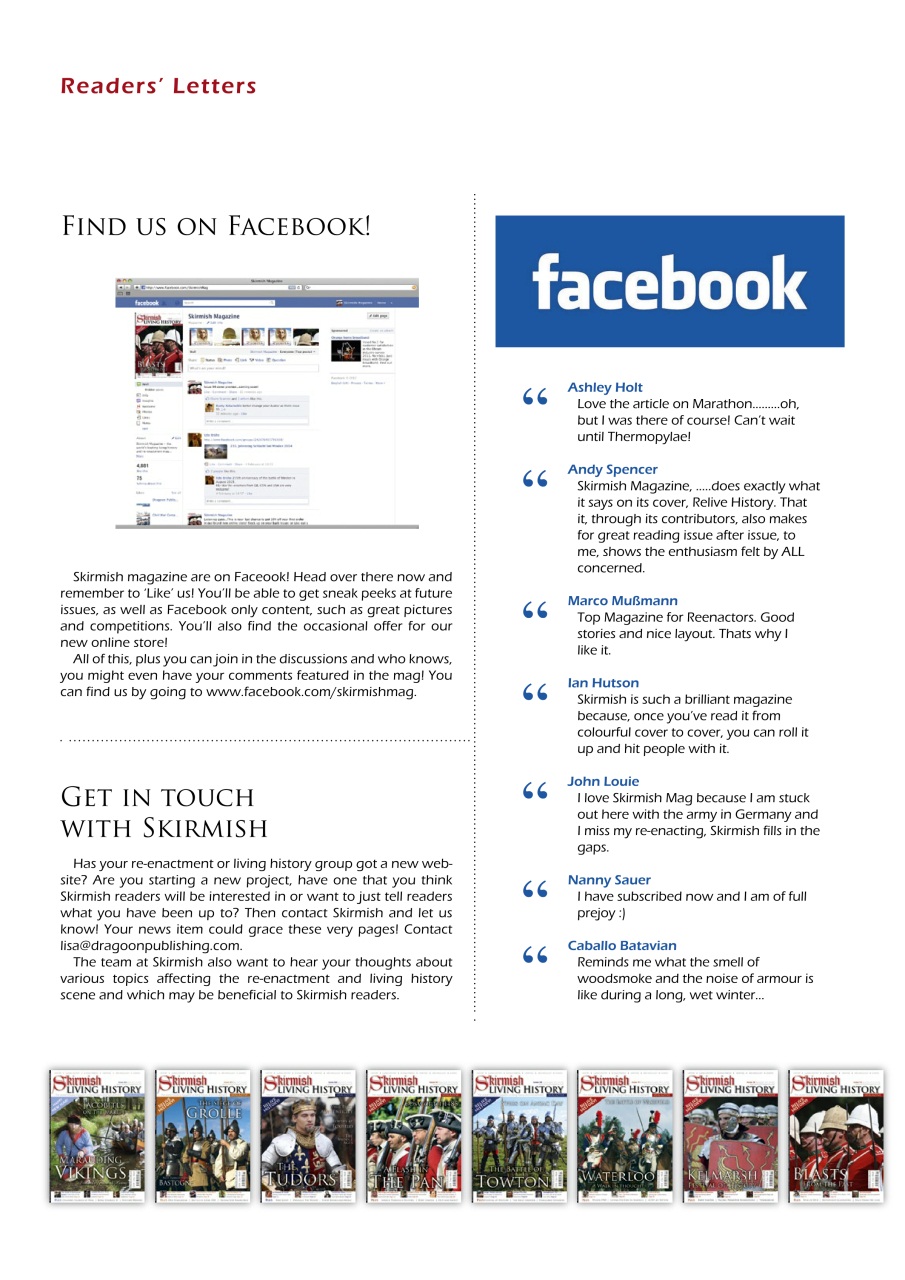 Skirmish Living History Preview Pages