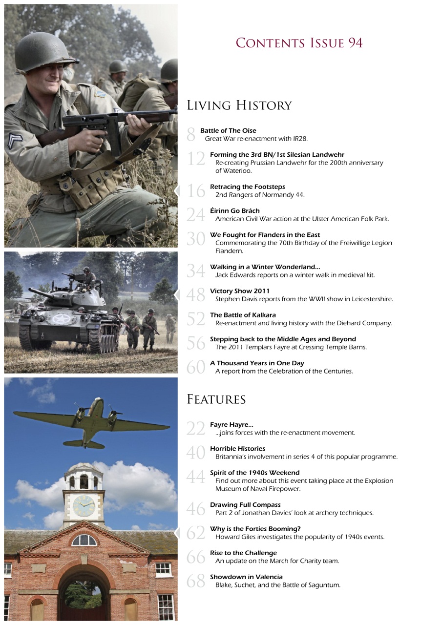 Skirmish Living History Preview Pages
