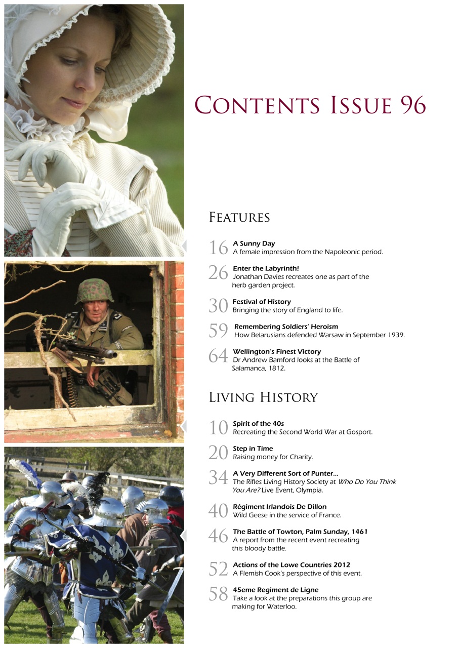 Skirmish Living History Preview Pages