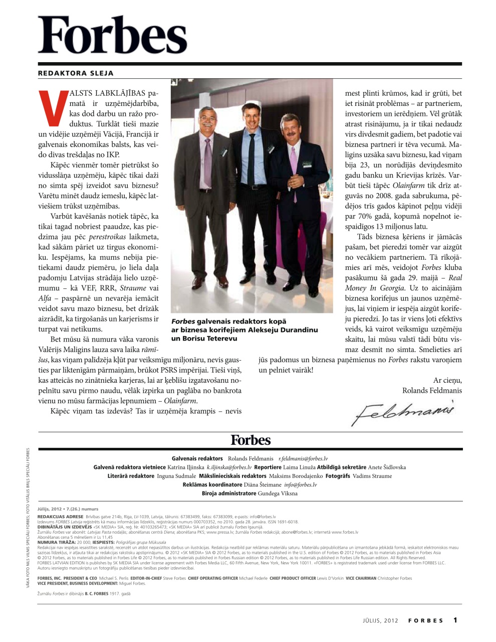 Forbes Latvia Preview Pages