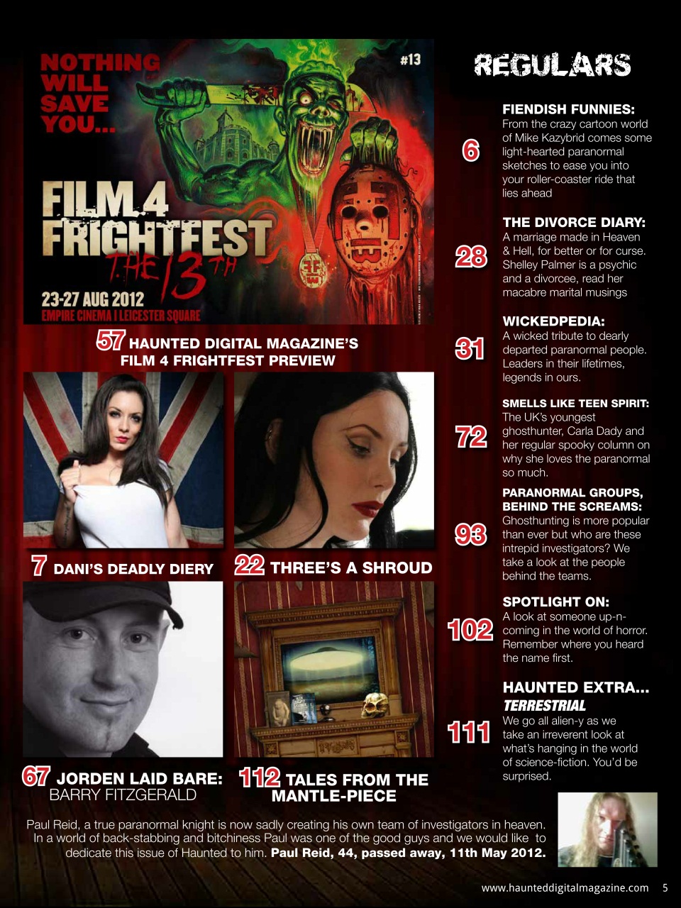 Haunted Magazine Preview Pages