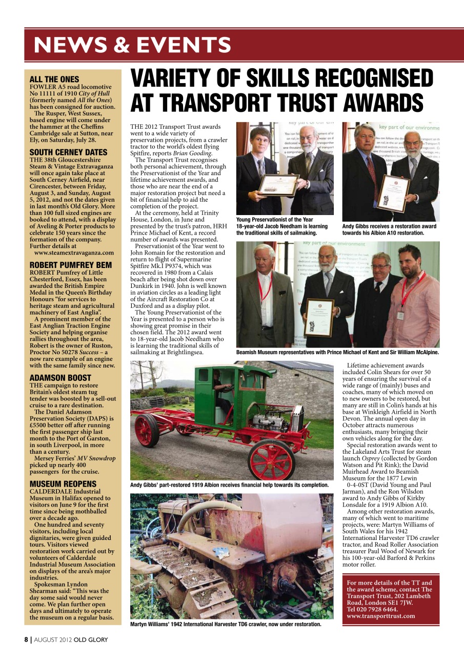 Old Glory Magazine Preview Pages