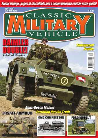 Classic Military Vehicle issue CMV August 12