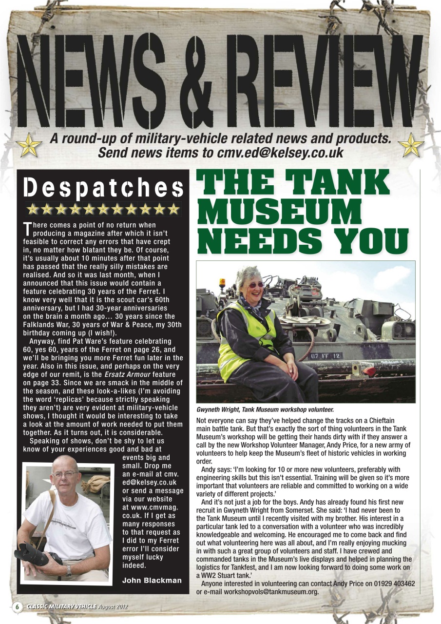 Classic Military Vehicle Preview Pages