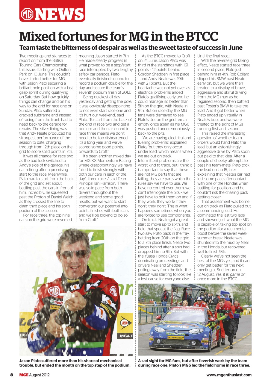 MG Enthusiast Preview Pages