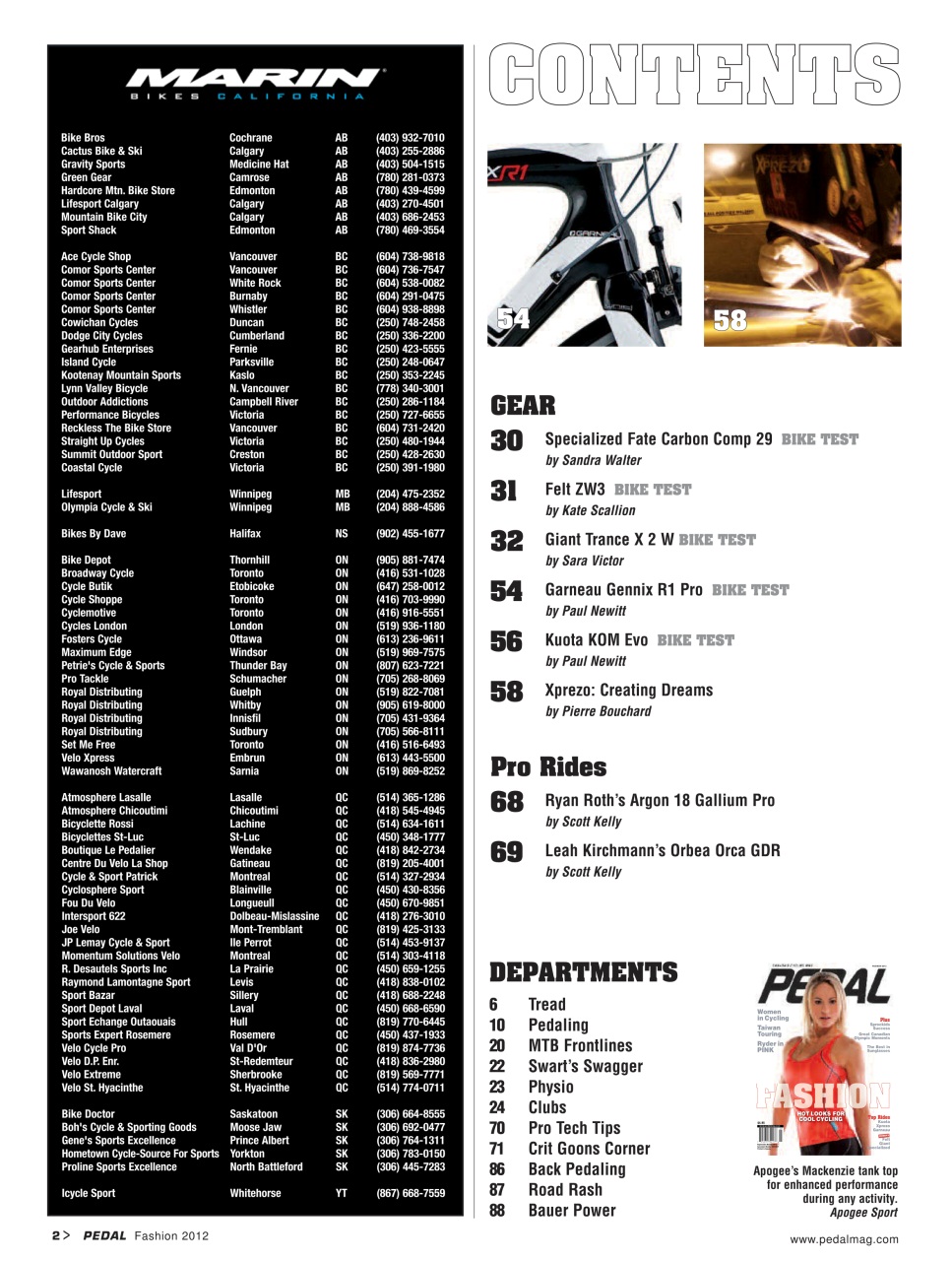 Pedal Magazine Preview Pages