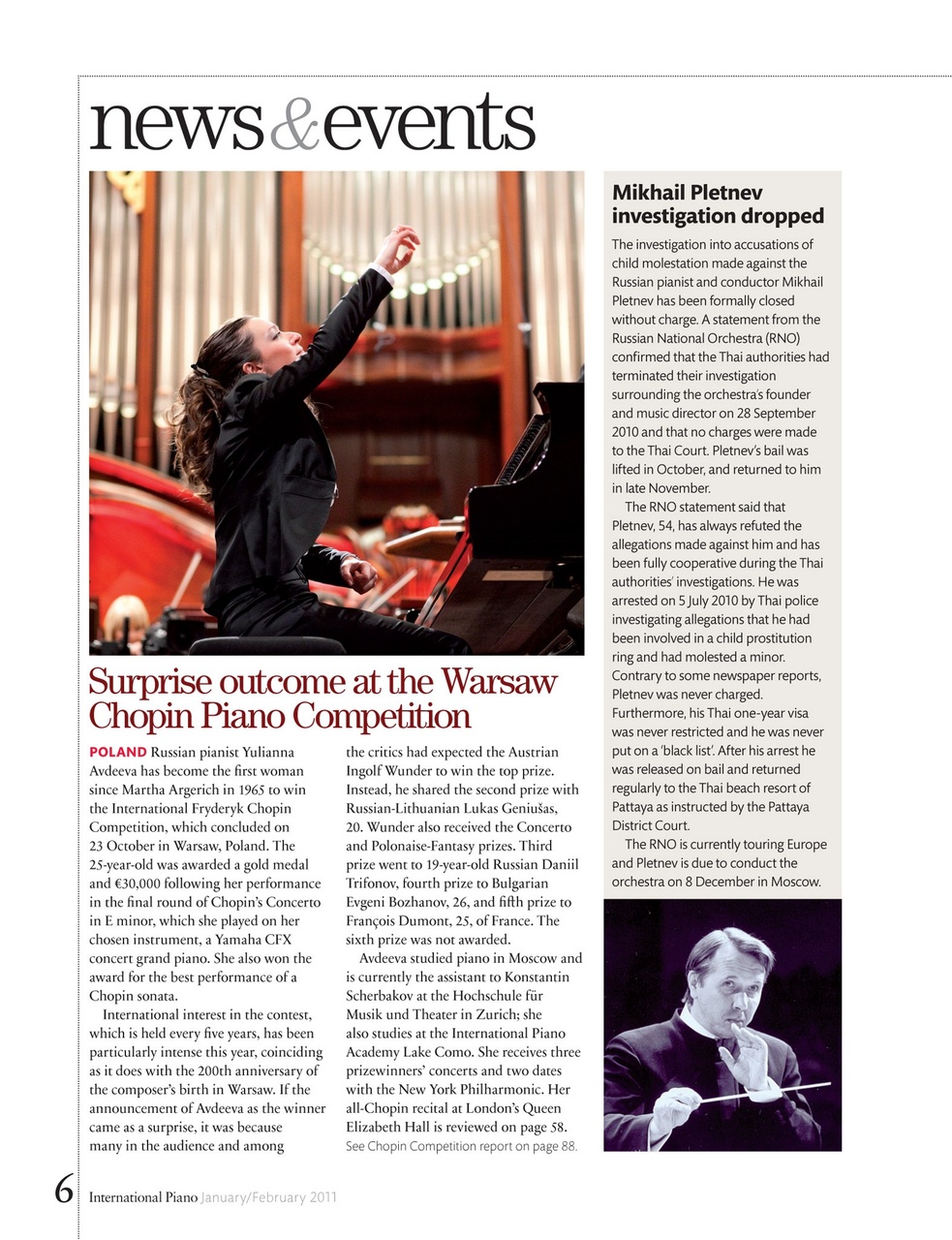 International Piano Preview Pages