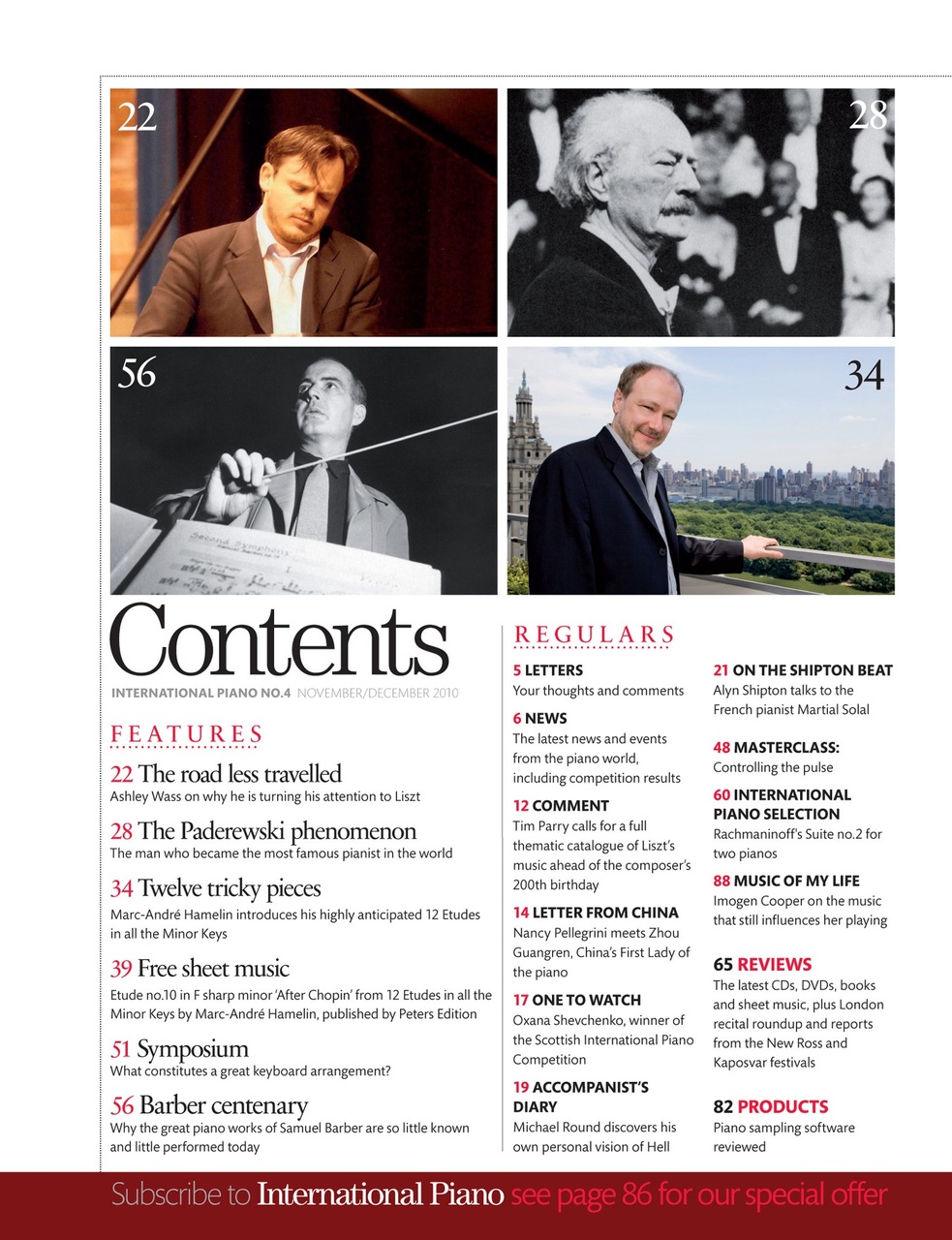 International Piano Preview Pages