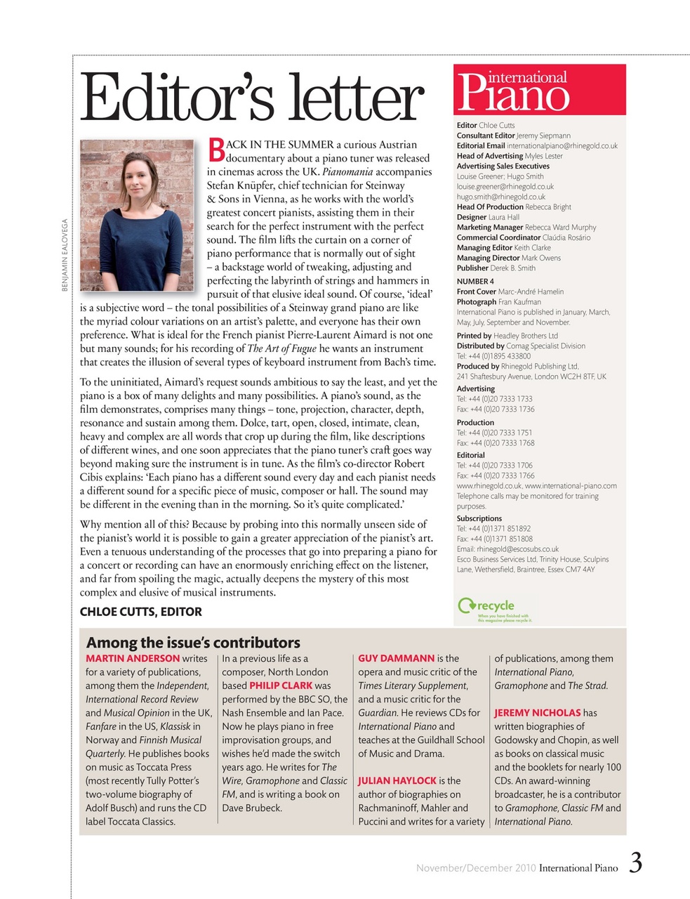 International Piano Preview Pages