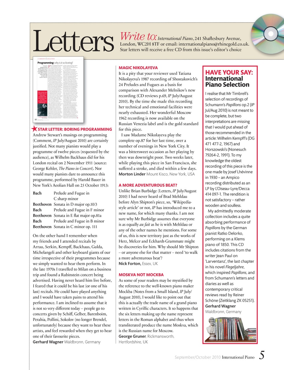 International Piano Preview Pages