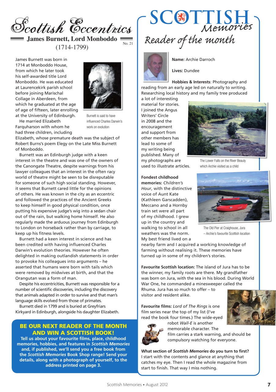 Scottish Memories Preview Pages