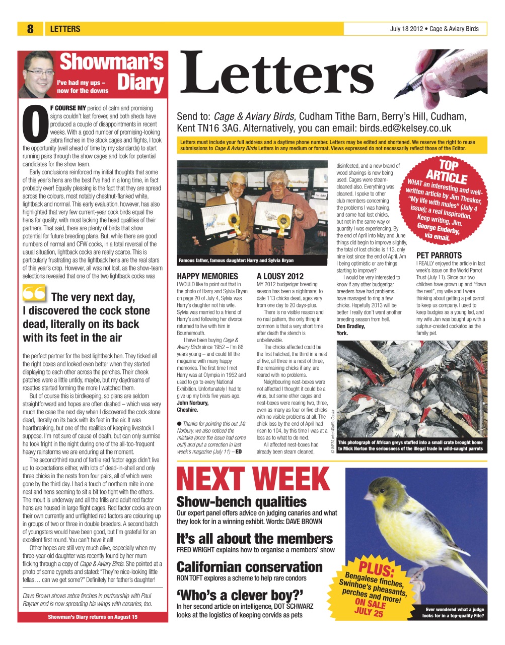 Cage & Aviary Birds Preview Pages