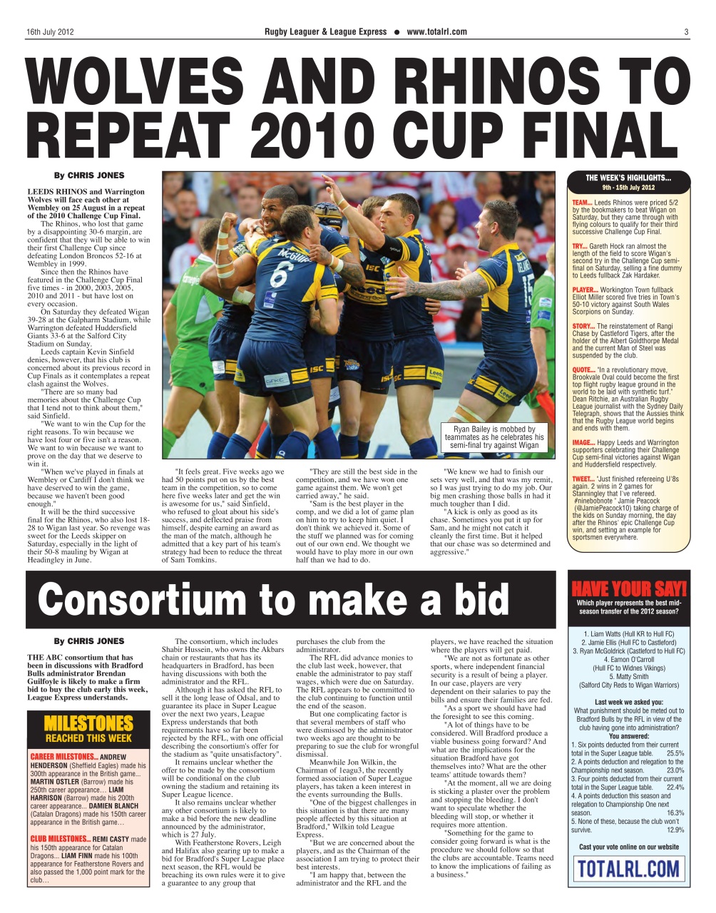 League Express Preview Pages