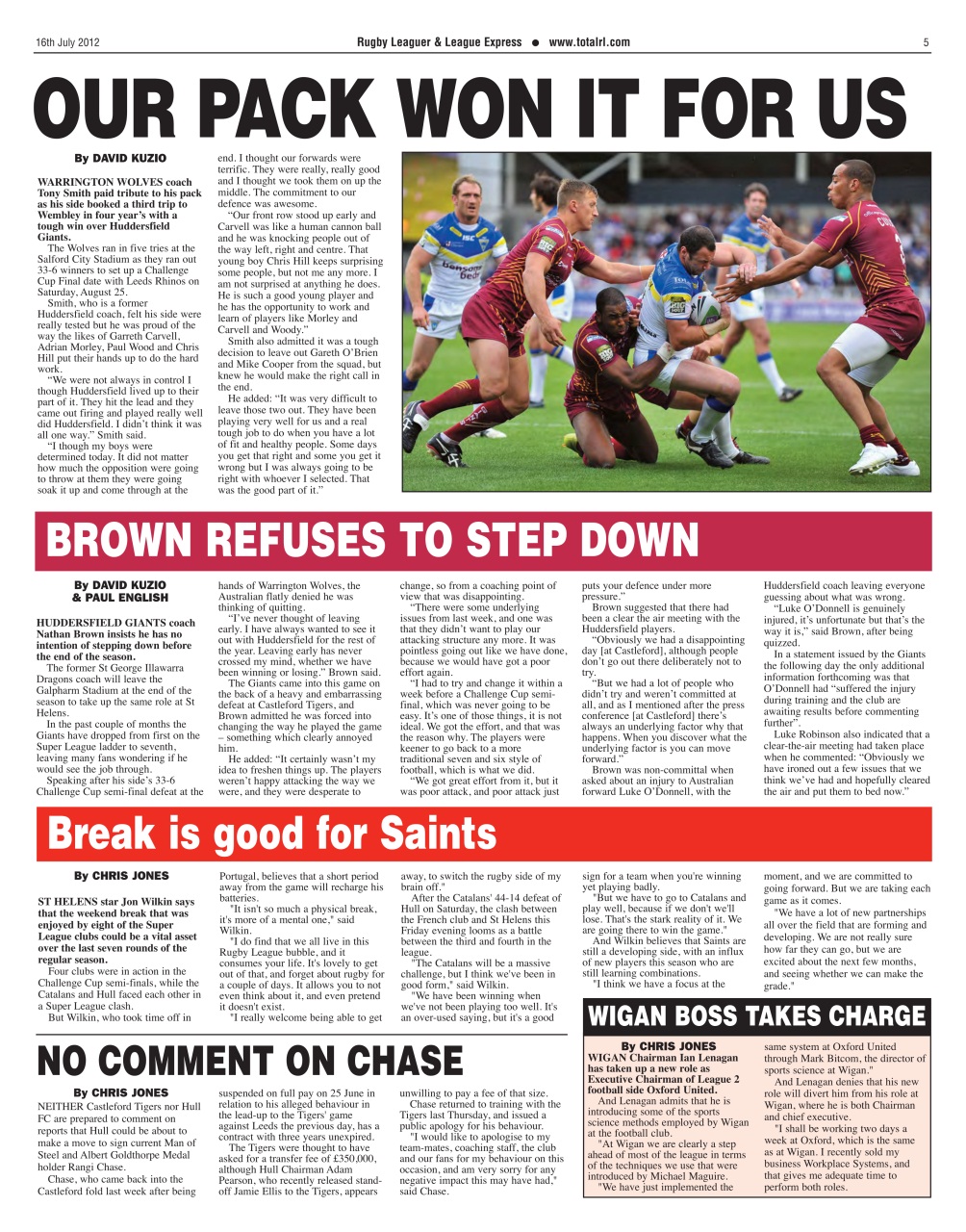 League Express Preview Pages